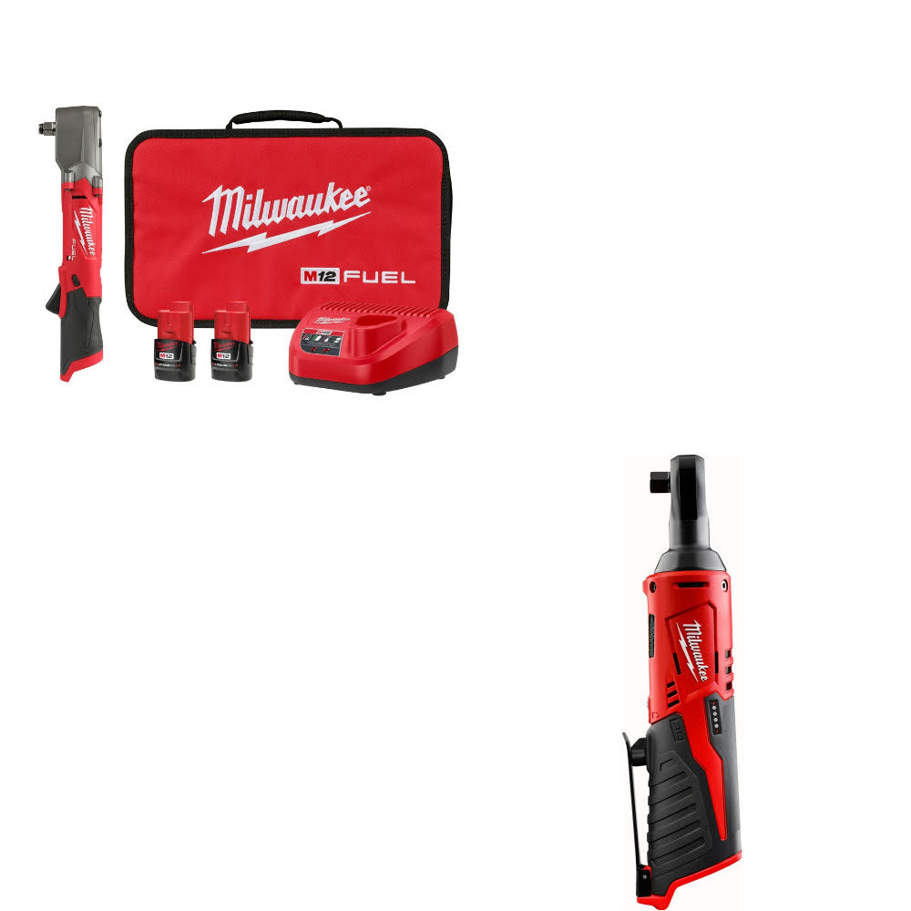 Milwaukee 2565-22 Impact Wrench Kit W/ FREE 2457-20 Ratchet