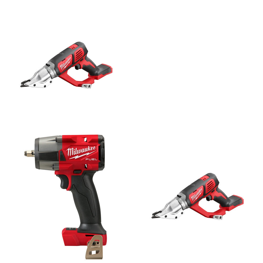 Milwaukee 2635-20 Shear, 2 Pack Kit W/ 2960-20 Impact Wrench