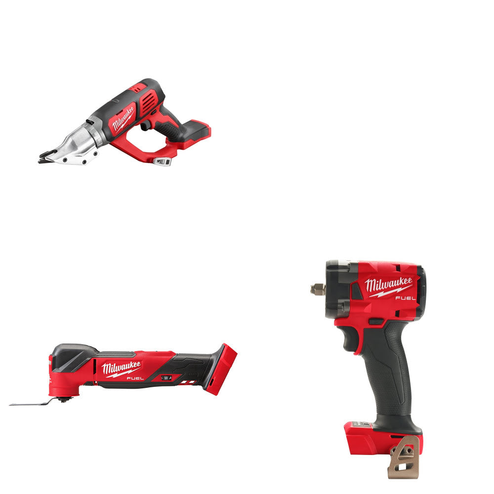 Milwaukee 2635-20 Double Cut Shear Kit W/ 2836-20 Multi-Tool and 2854-20 Impact Wrench