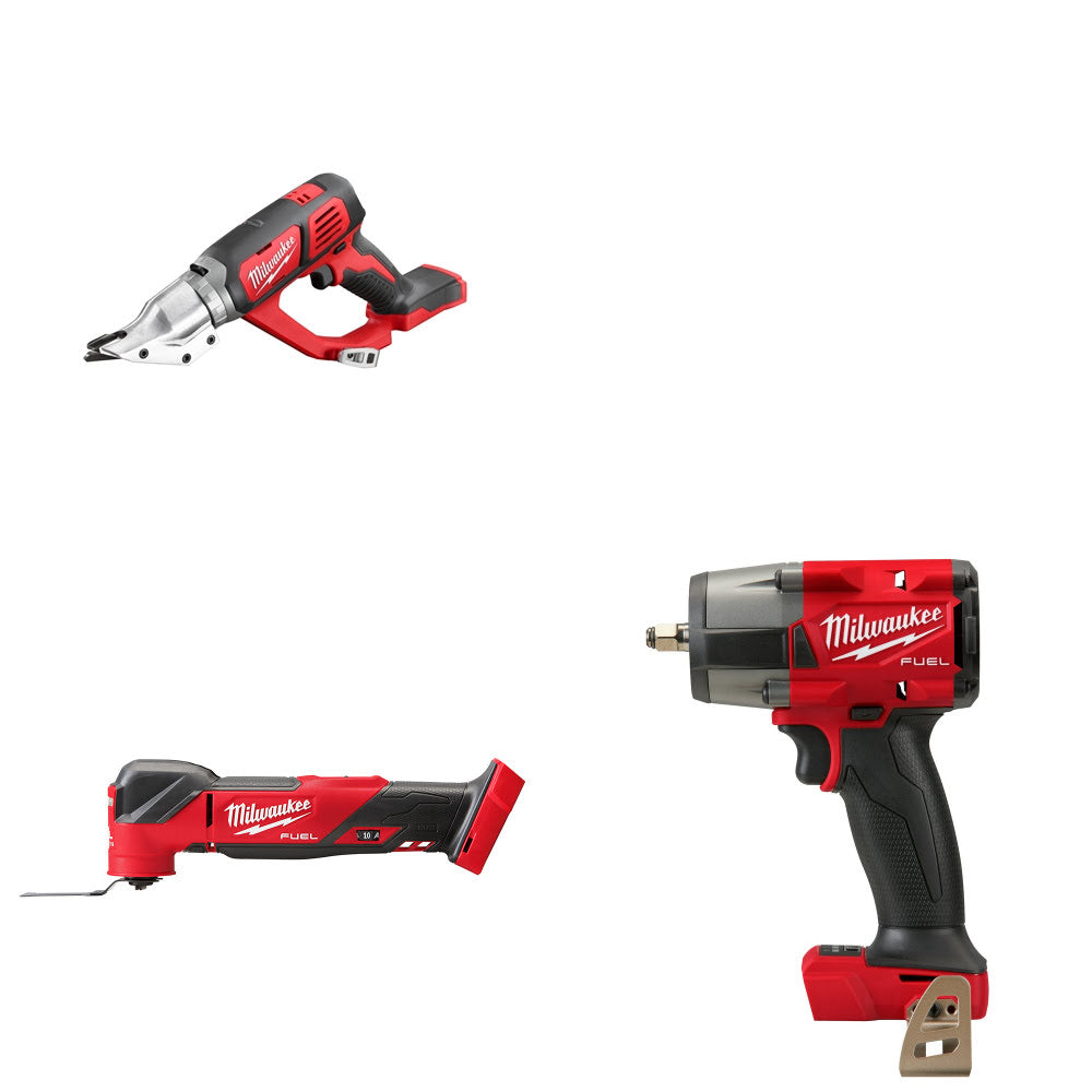 Milwaukee 2635-20 Double Cut Shear Kit W/ 2836-20 Multi-Tool and 2960-20 Impact Wrench