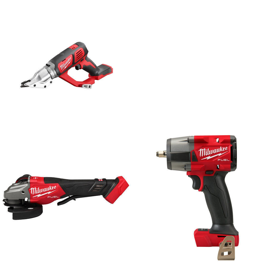 Milwaukee 2635-20 Shear Kit W/ 3670-20 Grinder and 2960-20 Impact Wrench