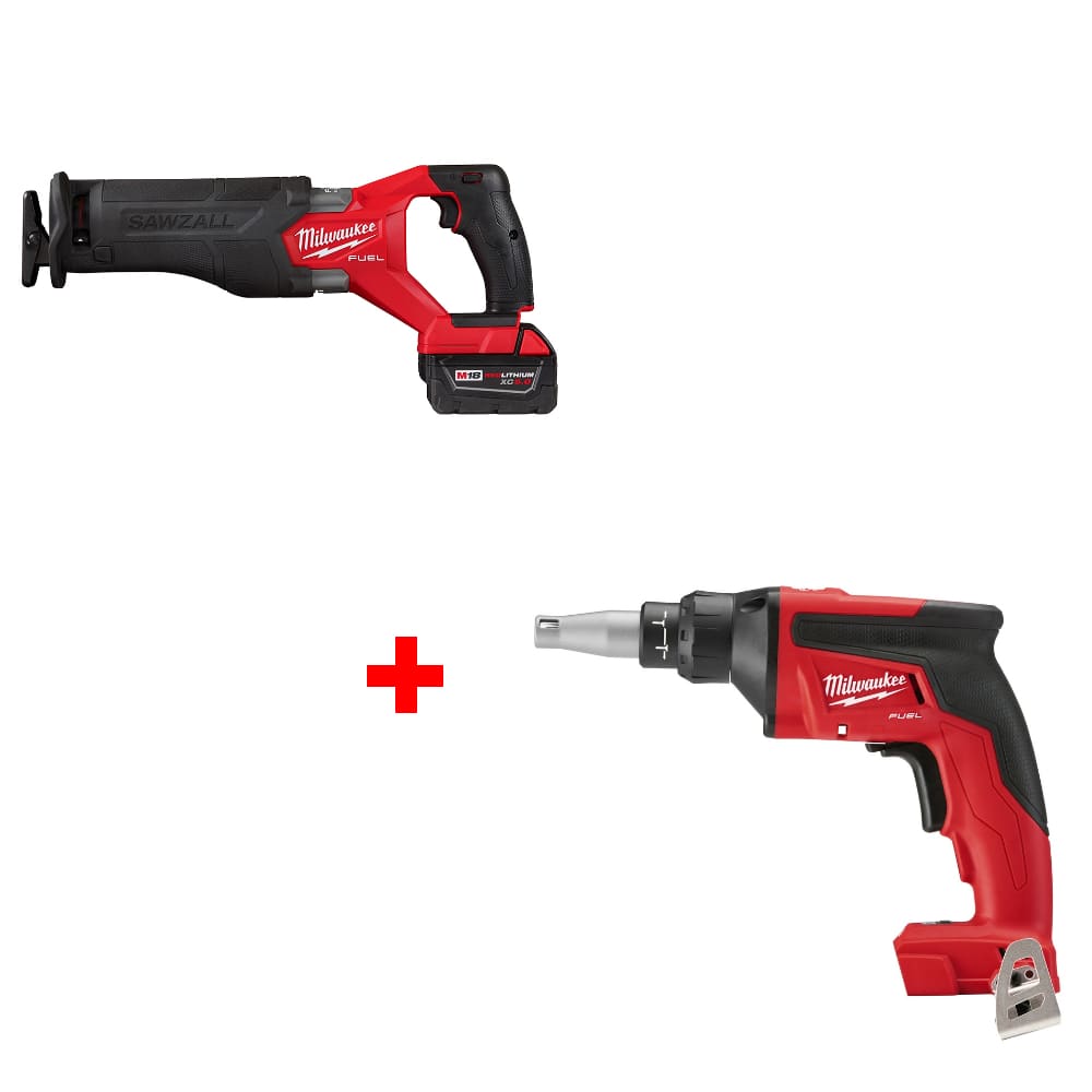 Milwaukee 2821-22 M18 FUEL Recip Saw Kit w/ FREE 2866-20 M18 FUEL Screw Gun