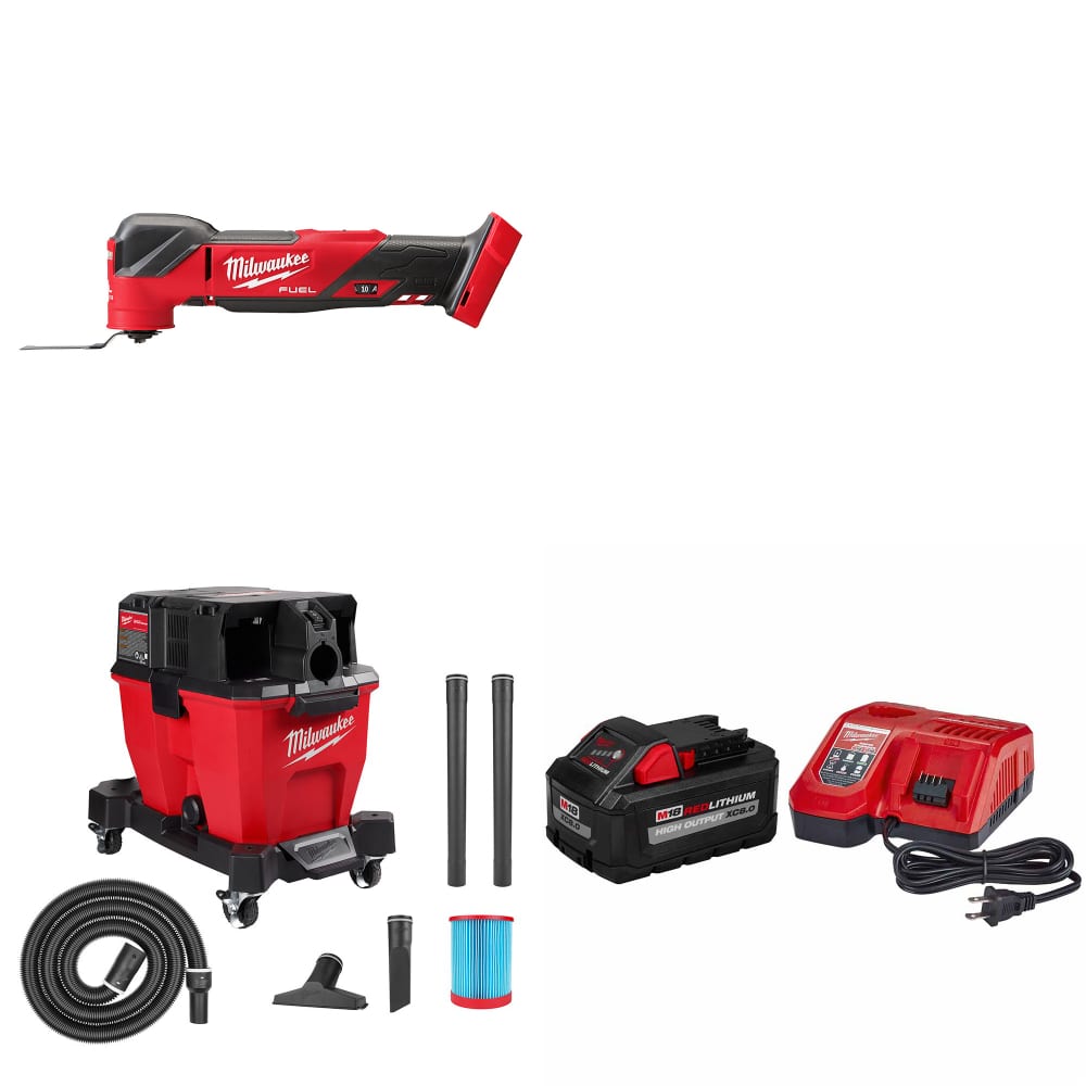 Milwaukee 2836-20 M18 FUEL Multi-Tool W/ 0920-20 M18 Vacuum & FREE Starter Kit