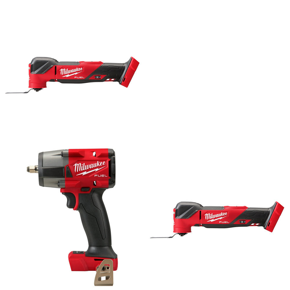 Milwaukee 2836-20 Multi-Tool, 2 Pack Kit W/ 2960-20 Impact Wrench