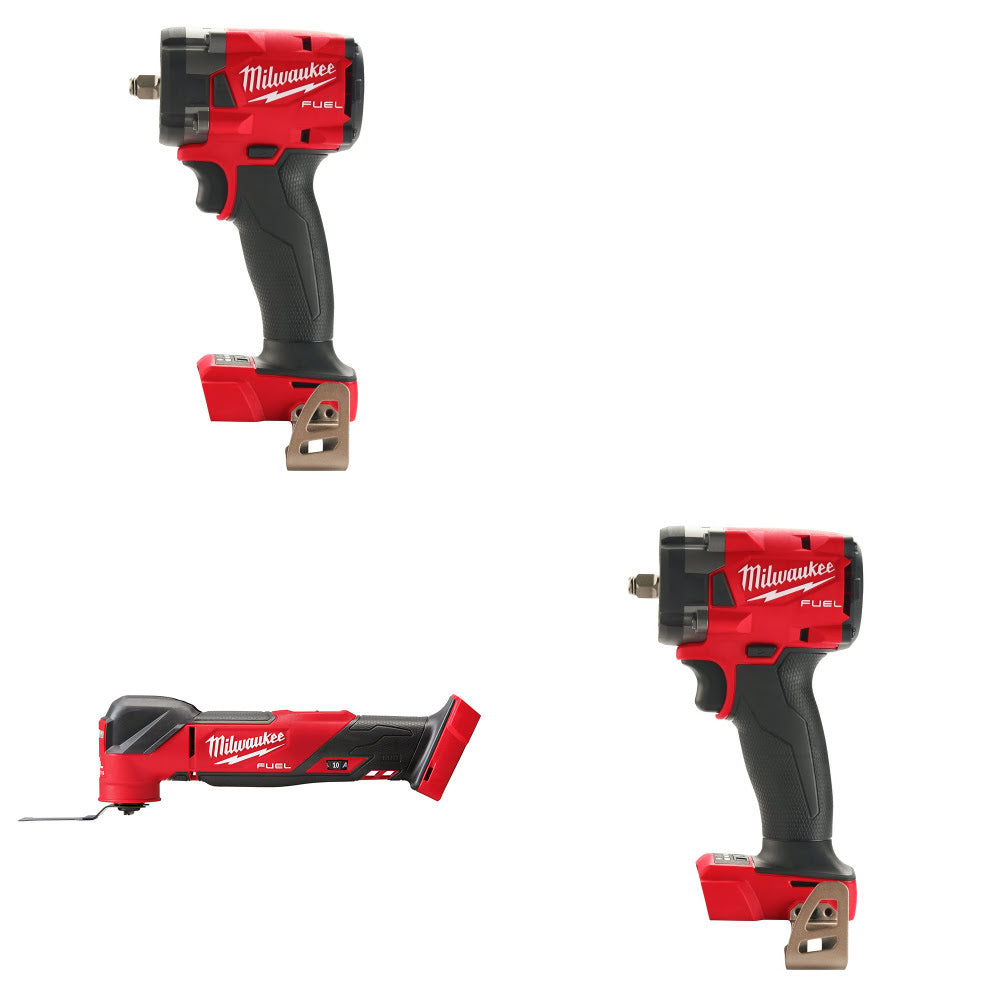 Milwaukee 2854-20 3/8" Impact Wrench, 2 Pack Kit W/ 2836-20 Multi-Tool