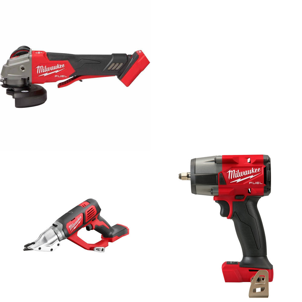 Milwaukee 2888-20 Grinder Kit W/ 2635-20 Shear and 2960-20 Impact Wrench