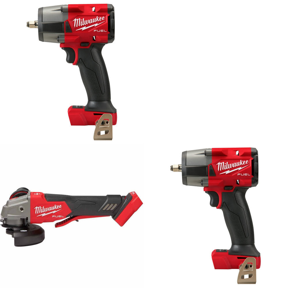 Milwaukee 2960-20 Impact Wrench, 2 Pack Kit W/ 2888-20 Grinder