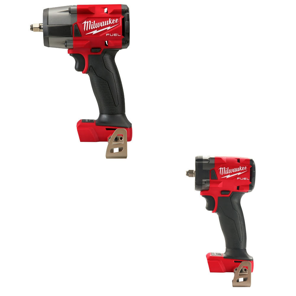 Milwaukee 2960-20 Mid-Torque Impact Wrench Kit W/ 2854-20 Compact Wrench