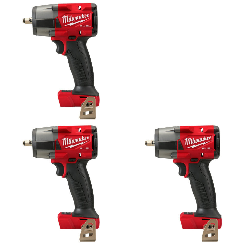 Milwaukee 2960-20 3/8" Mid-Torque Impact Wrench, 3 Pack Kit