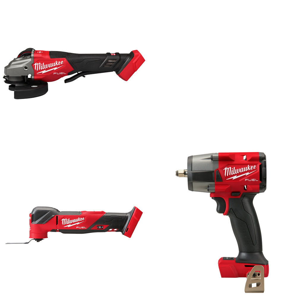 Milwaukee 3670-20 Braking Grinder Kit W/ 2836-20 Multi-Tool and 2960-20 Impact Wrench