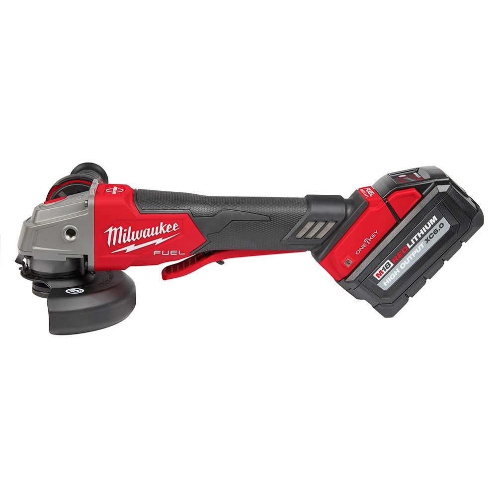 Milwaukee 2882-22 M18 FUEL™ 4-1/2" / 5" Braking Grinder w/ ONE-KEY™ Paddle Switch, No-Lock Kit