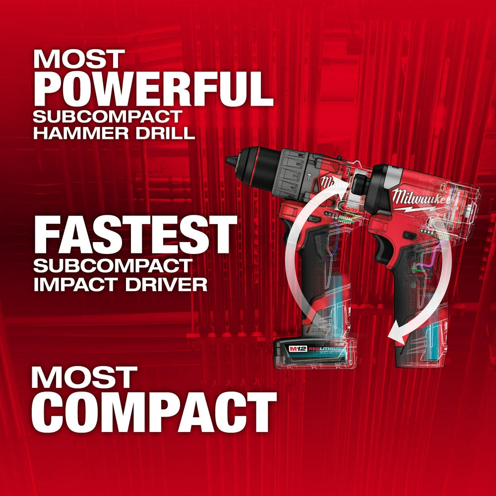 Milwaukee 3497-22 M12 FUEL 2-Tool Combo Kit - 2