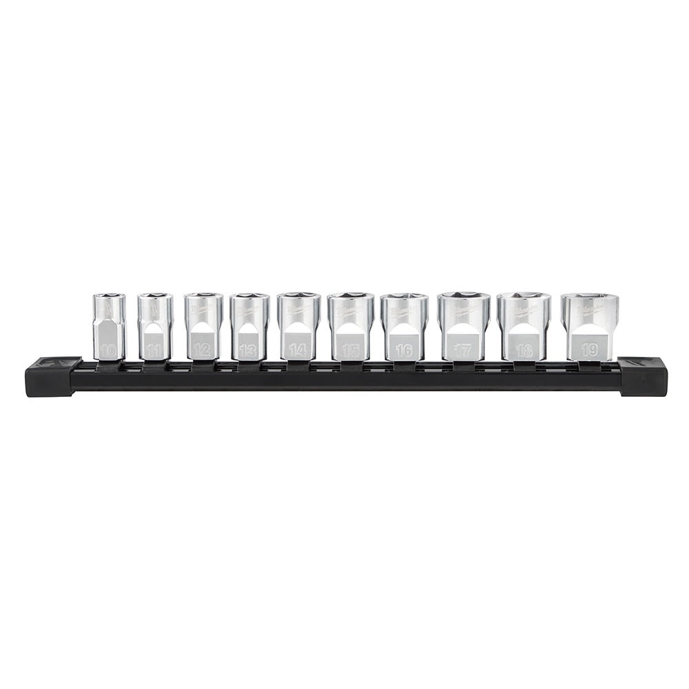 Milwaukee 48-22-9503 3/8" Drive 10pc Socket Set - Metric