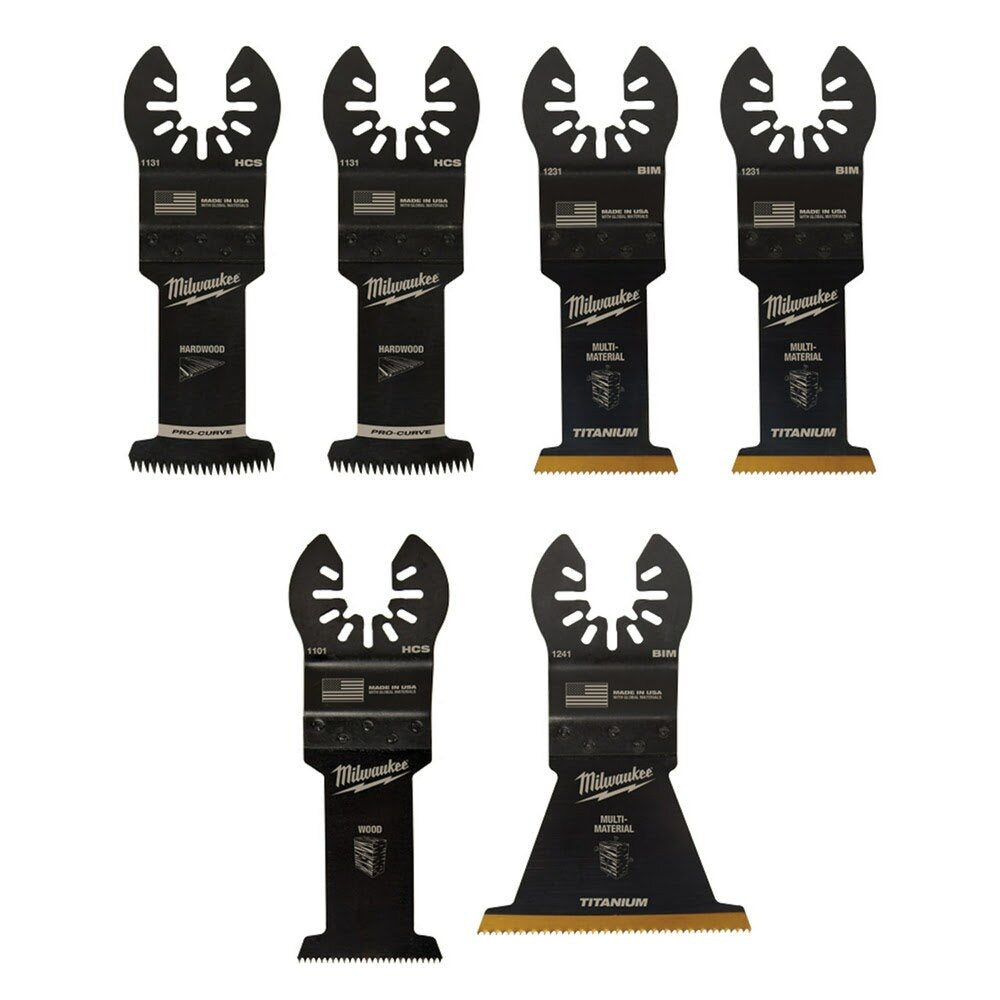 Milwaukee 49-10-9112 Milwaukee® OPEN-LOK™ 6PC MULTI-TOOL BLADE KIT