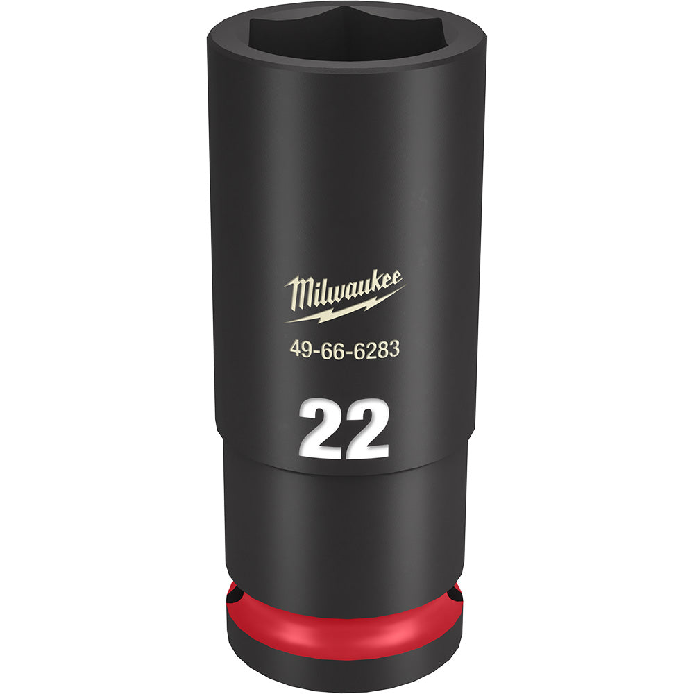 Milwaukee 49-66-6283 SHOCKWAVE Impact Duty™ 1/2"Drive 22MM Deep 6 Point Socket