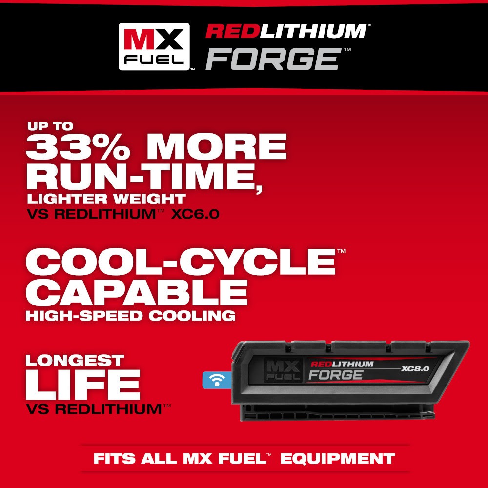 Milwaukee MXFXC608 MX FUEL REDLITHIUM FORGE XC8.0 Battery Pack - 2