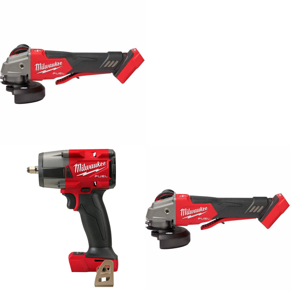 Milwaukee 2888-20 Grinder, 2 Pack Kit W/ 2960-20 Impact Wrench