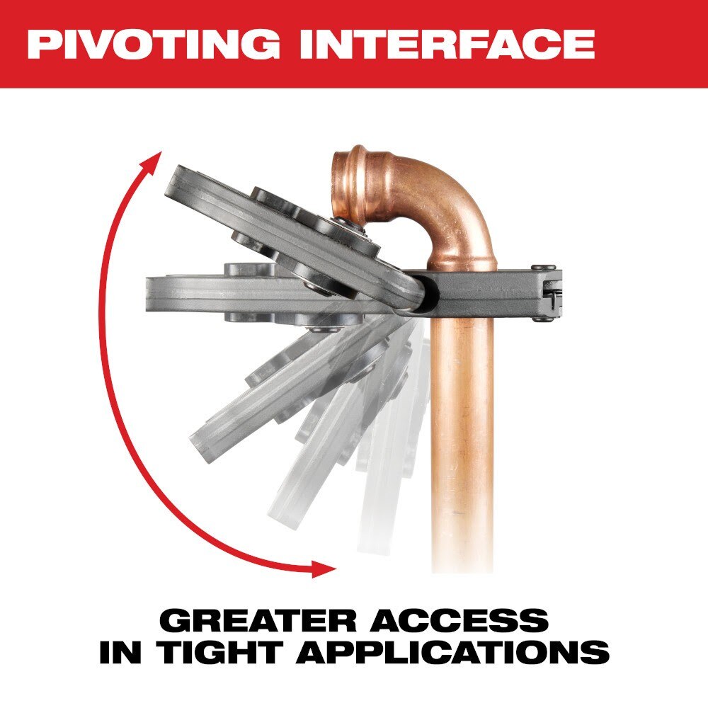 Milwaukee 49-16-2653X 1-1/4" CTS-V Pivoting Press Ring for M18 & M12 FORCE LOGIC Press Tools - 4