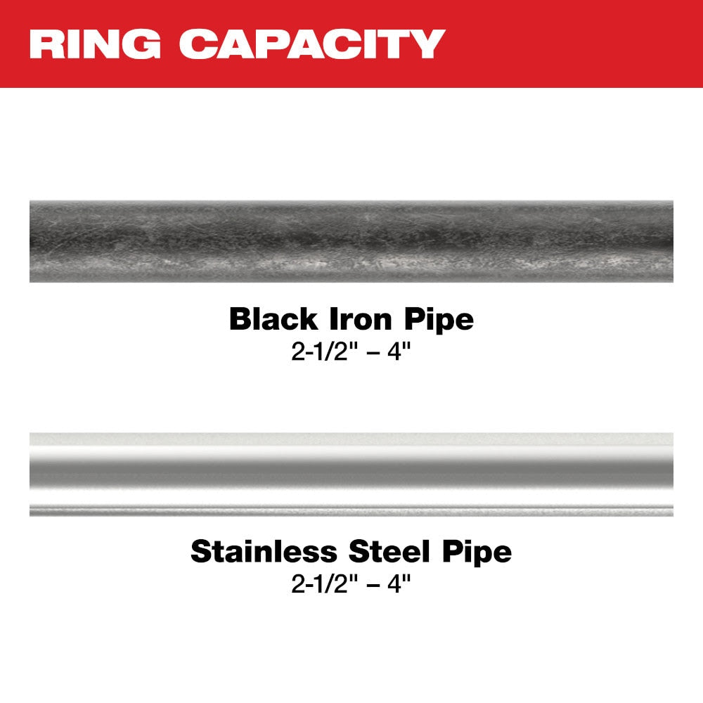 Milwaukee 49-16-2698X 2-1/2"- 4" IPS-P Pivoting Press Ring Kit for M18 FORCE LOGIC Throw Press Tool - 3