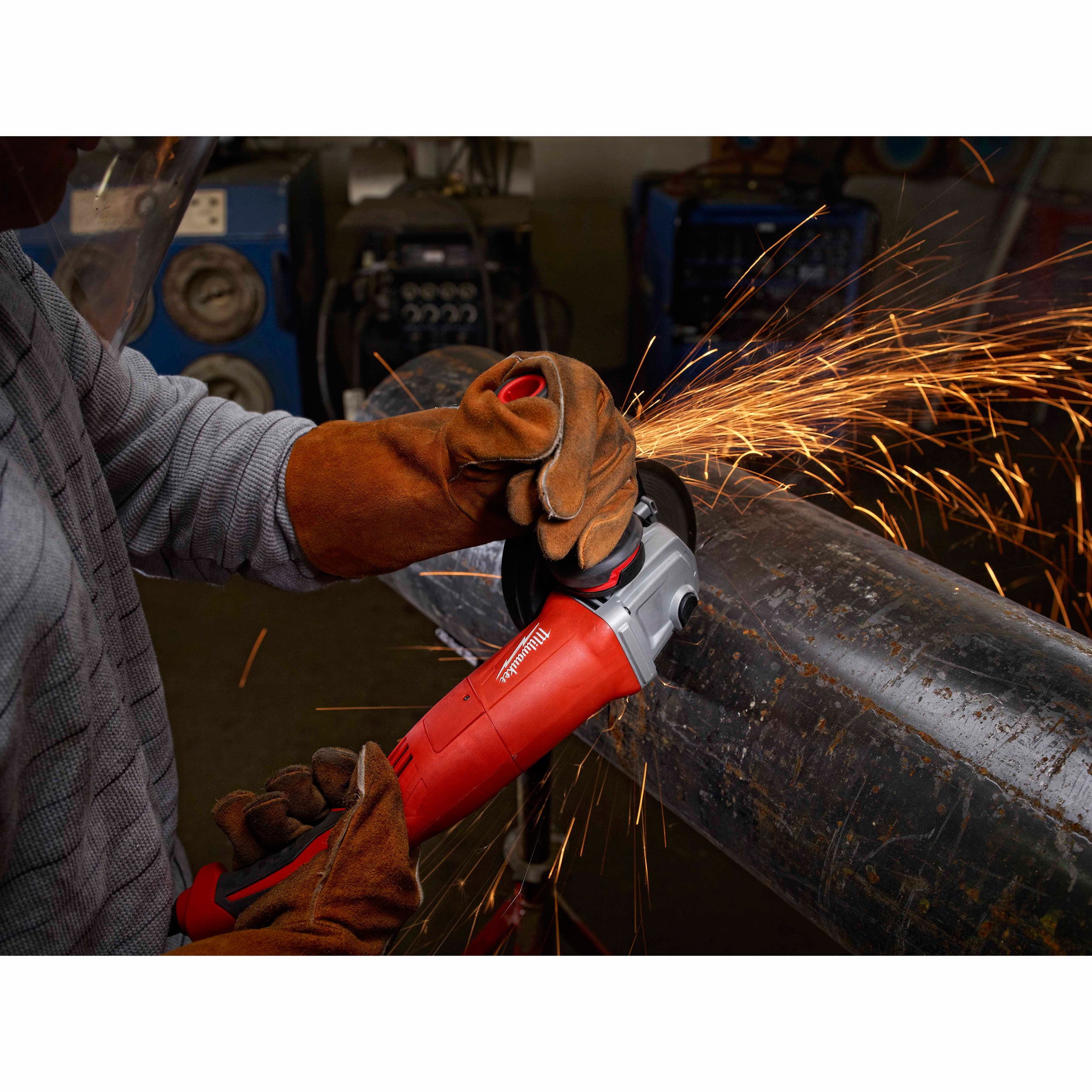 Milwaukee 6124-30 13 Amp 5" Small Angle Grinder Trigger Grip, Lock-On - 2